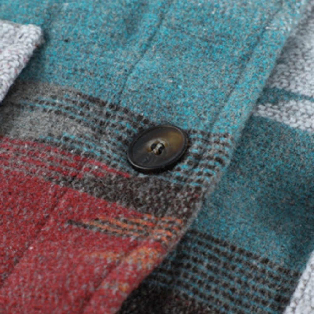 Aztec Print Button Down Shirt/Jacket - Picture 6 of 7